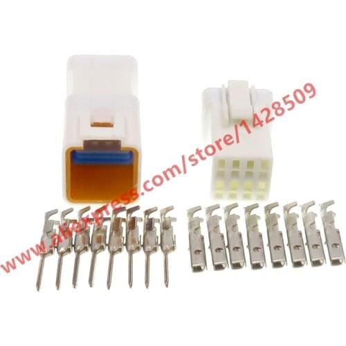 20 Sets 8 Pin Waterproof Connector Cable Socket For Rearview Mirror Heating Plug 08R-JWPF-VSLE 08T-JWPF-VSLE