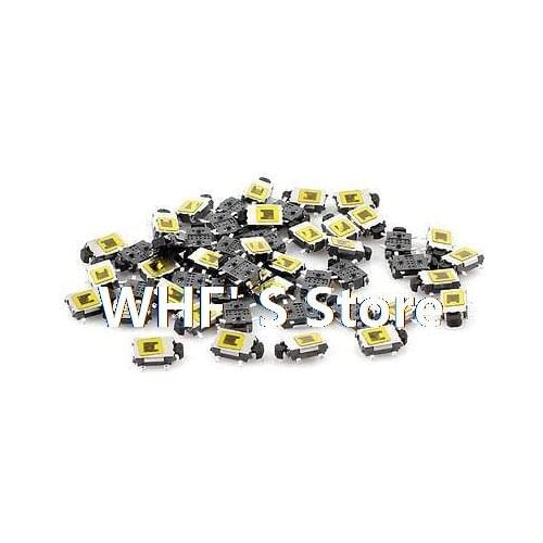50 Pcs 6x4x2mm 4-Pin SPST Momentary Push Button Mini SMD SMT Tactile Tact Switch