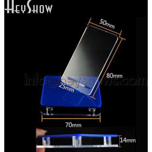 50 Pcs Colorful Mobile Phone Display Stand Acrylic Iphone Holder Samsumg Cell Phone Bracket For All Kind Phone In Retail Shop
