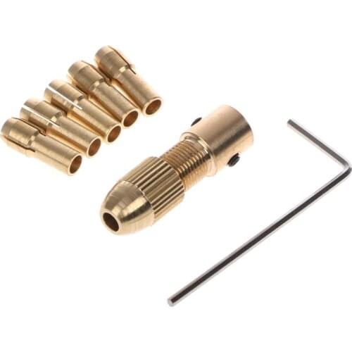 7Pcs/Set 2/2.35/4.05/5.05mm Electric Motor Shaft Mini Chuck Fixture Clamp 0.5-3.0mm Small To Drill Bit Micro Chuck Fixing
