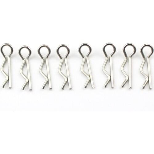 8PCS RC Car Body Clips R Pins Spare Accessories For WLtoys 1:14 Remote Control Vehicle 144001-0441 Truck Buggy Crawler Shell Pin