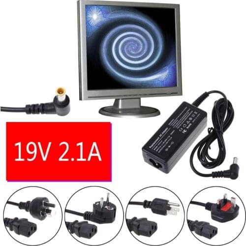 AC DC Power Supply Charger Adapter Cord Converter 19V 2.1A For LG Monitor LCD TV