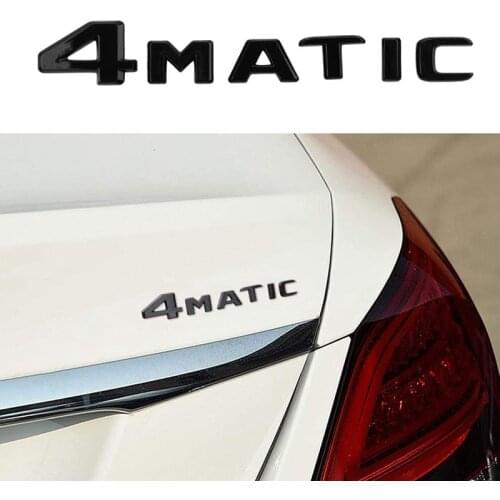 AU04 -4MATIC Auto Trunk Door Fender Bumper Badge Decal Emblem Adhesive Tape Sticker Replacement for Mercedes-Benz