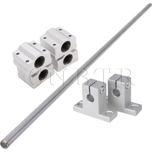 CNBTR Horizontal 8mm Linear Axis Shaft Guide Support Linear Bearing Slide Set