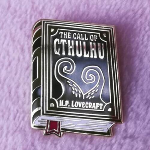 Literature book enamel pin badge Role-playing survival horror video game inspired brooch