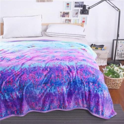LOSICOE-22 Plaid Super Soft Warm Coral Fleece Blanket Thick Flannel Blankets Sheets Towels Sofa Bed Textile 150X200 CM