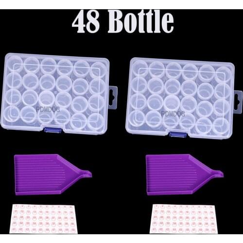 56/64 Diamond Painting Tools Accessories Storage Box Beads Container Diamond Embroidery Stone Mosaic Convenience Box