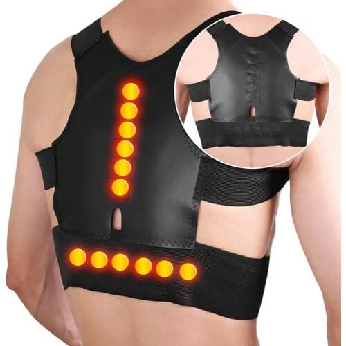 Magnetic Shoulder Posture Corrector Adjustable Elastic Support Belt Medical Back Brace Orthopedic Straightener Belt Pain Relief