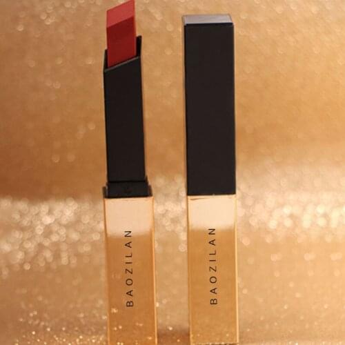 Little Gold Bar Lipstick Smooth Moisturizing Lip Gloss Waterproof Long-lasting Lip Mud Sexy Red Lip Makeup Cosmetics TSLM1