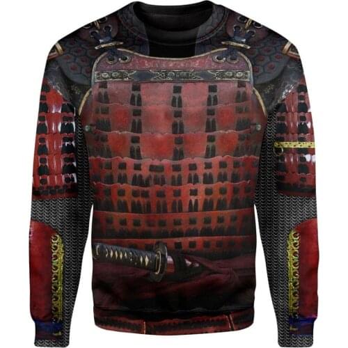 Cosplay Fashion Men Hoodie The Last Samurai Armor 3D Printed Harajuku Sweatshirt Unisex Casual Pullover Sudadera Hombre KJ078