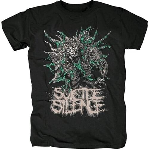 Mens TShirt Short Sleeve Shirt Suicide Silence Rock Tee Women Hiphop Shirts(28)