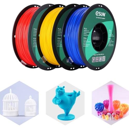 BIQU ESUN 3D Printer Filament PLA+ 1.75mm 1KG Dimensional Accuracy ±0.03mm Printing Material FDM Multiple Color For 3D Printing
