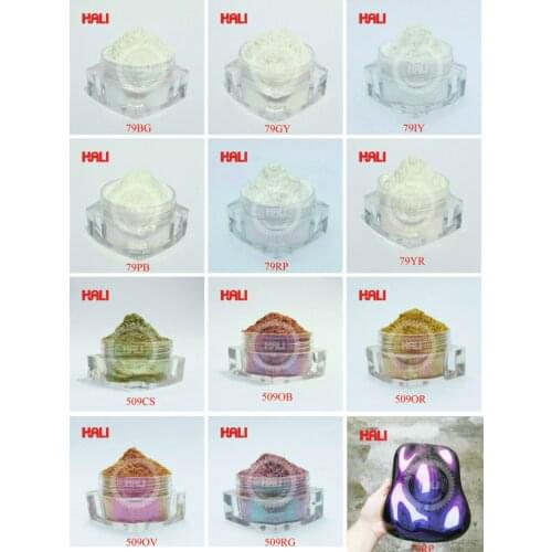 Chameleon pigment multicolor changing powder,1lot=11item*10gram total 110gram,free shipping