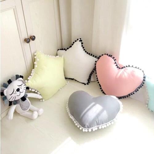 Nordic Pink Cloud Crown Cushion Pillow For Girl For Kids Baby Moon Star Plushed Cushion Pillow For Kids Room Baby Shower Gifts