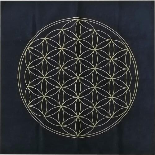 The Flower of Life Crystal Lattice Soft Lightweight Tarot Card Special Tablecloth