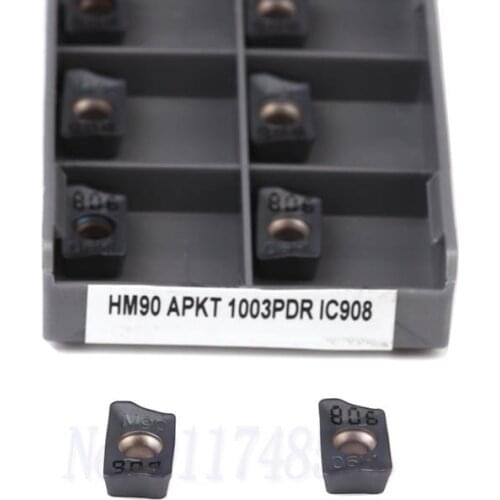 HM90 APKT1003PDR IC908 HM90 ADKT1505PDR IC908 CNC Lathe Cutting Insert PVD Coating Carbide Milling Inserts,Stainless Steel Tools