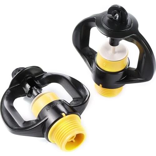 3/8" Male Thread rotary sprinkler Automatic Rotary Nozzle Sprinkler Garden lawn Watering Sprinkler Mini Rotary Sprayer 2 Pcs