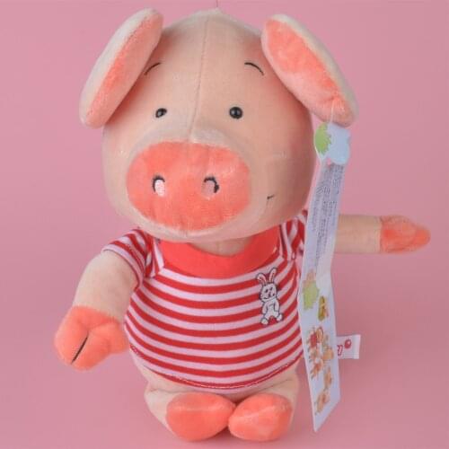 35-45cm Red STRIPE SHIRT Wibbly Pig Stuffed Plush Toy Cute Baby/ Kids Gift, Plush Doll Free Shipping