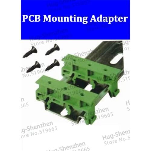 Transfer terminal PCB mounting adapter DIN rail 35mm adapter PCB holder PCB carrier for rj45 adapter terminal BRK8P8CSJ