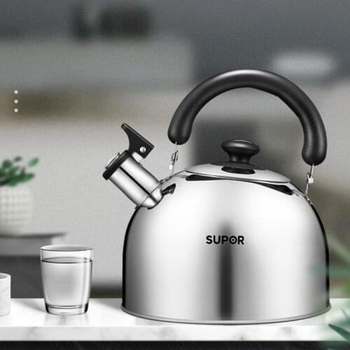 Kettle Whistle 304 Stainless Steel Kettle Open Fire Gas Induction Cooker Universal [3/4/5 Liters]]