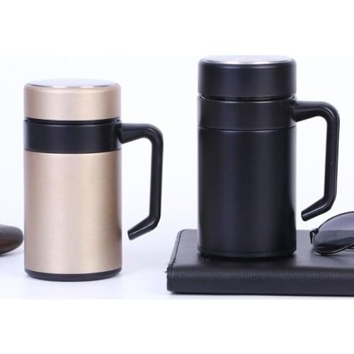 400ml Stainless Steel Vacuum Flasks Bottle Thermos for Tea Business Water Bottle with Tea Leak Handgrip Portable Insulated Mug