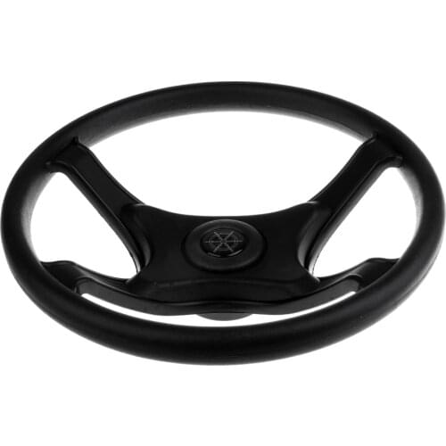 Universal 4 Spoke 3/4inch Boat Steering Wheel - for Marine Rib Speedboat, Pontoon Power Sail Boat, Yacht
