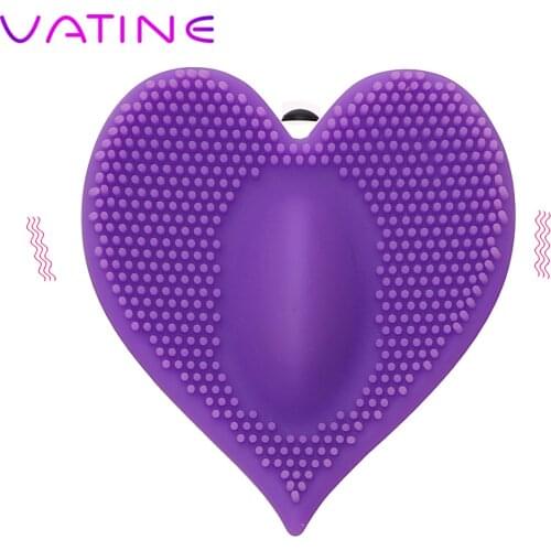 VATINE Heart-Shaped Vibrator Clitoris Massager Silica Gel Chastity Vibrator Adult Sex Toys Sex Toy For Women Vaginal Stimulator