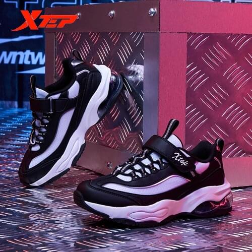 Xtep Children Running Shoes Kid Autume Soft Sneaker Anti Slip Sports Shoes Warm Comfortable Athletics Shoes 680414329850