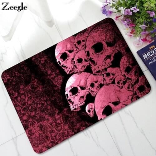 Zeegle Floor Mat Doormat Anti Slip Bathroom Doormat Shower Rug Waterproof Outdoor Door Mat Living Room Floor Rug Soft Foot Mat