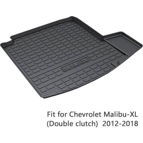 For Chevrolet Malibu XL Double Clutch 2012 2013 2014 2015 2016 2017 2018 Anti-slip Mat Accessories 1Set Car Rear Trunk Mat