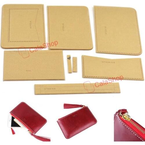 1 Pcs / Lot Acrylic Women Zipper Tassel Handbag Leather Template Model Home Handwork Leathercraft Pattern Tools Accessory 839