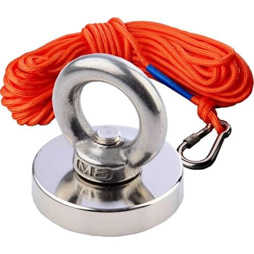 120Kg Neodymium N52 Magnet Super Strong Powerful Magnet Circular Ring Salvage Fishing NdfeB Round Magnets Magnetic Material