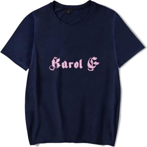 2020 Karol G Fashion Prints T-shirts Women/Men Summer Fashion Short Sleeve T shirts Hot Sale Casual Streetwear T shirts Tops