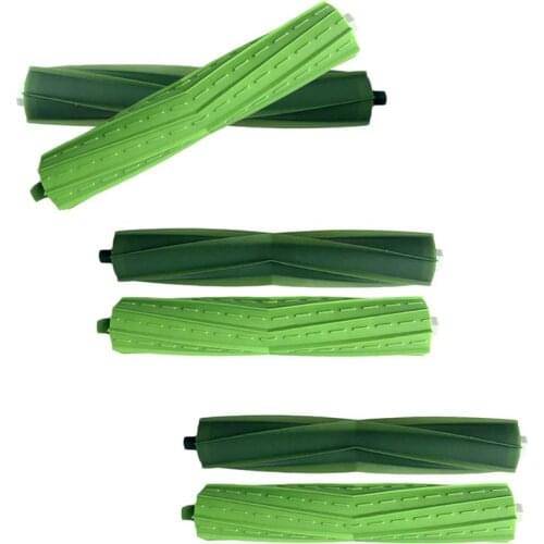 AD-Cleaning Robot Accessories Brush for IRobot Roomba I7 I7 + /I7 Plus E5 E6 E7 Vacuum Cleaner with Hard Brush 3 Pairs (Hard Bru