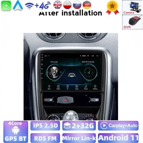 For Renault Duster 1 2010 - 2015 Car Radio Multimedia Video Player Navigation GPS Android 2G+32G IPS BT WIFI No 2din 2 Din DVD