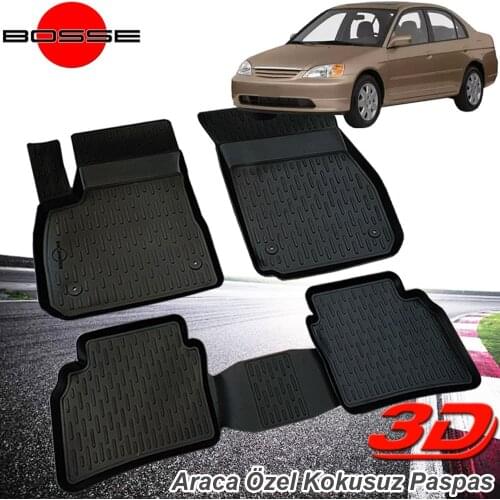 For Honda Civic Mat 3D Pool 2001 2005 BOSSE