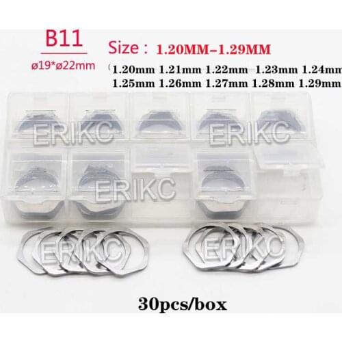 ERIKC B11 1.20MM -1.26mm Common Rail Diesel Fuel Injection Nozzle Adjusting Washers 270 PCS For injector