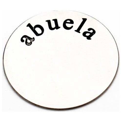 Hot selling 10pcs/lot Stainless steel 22mm large silver abuela window plate floating plate for 30mm floating locket Glass