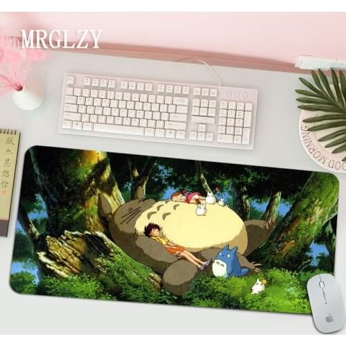 Anime Totoro and Friends Gamer Speed Mice Retail Small Rubber Mousepad Free Shipping 30x80cm Large Mouse Pad Keyboards Mat