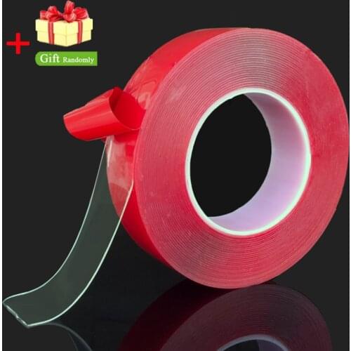 Red Transparent Silicone Double Sided Tape Sticker For Car High Strength High Strength No Traces Adhesive Sticker