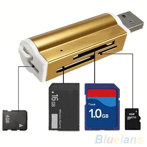 Mini USB 2.0 Multi-Function High Speed Micro SD TF MMC SDHC Memory Card Reader