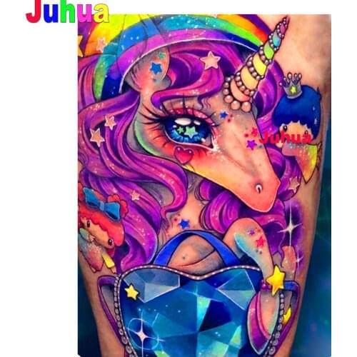 Children Gift diy diamond painting Unicorn Cartoon Horse diamond embroidery Animal pictures full Square round drill Home decor