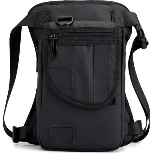 Men Nylon Leg Bags Waist Fanny Pack Rivets Drop Belt Hip Messenger Shoulder Motorcycle Multipurpose High Quality Assault Bag