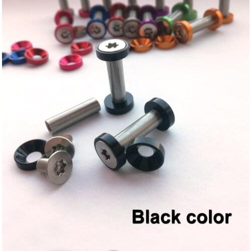 6mm hole Stainless steel Knife Handle TORX Black color Screws 18mm to 25mm Suitable for 6mm hole