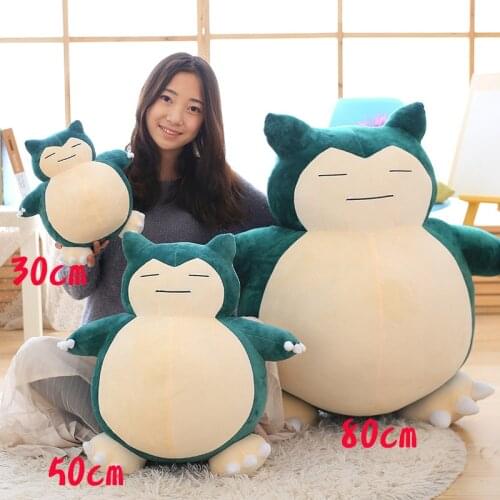 Snorlax plush doll Cute bear Big size stuffed toys soft Pillow Gifts for children kids birthday present