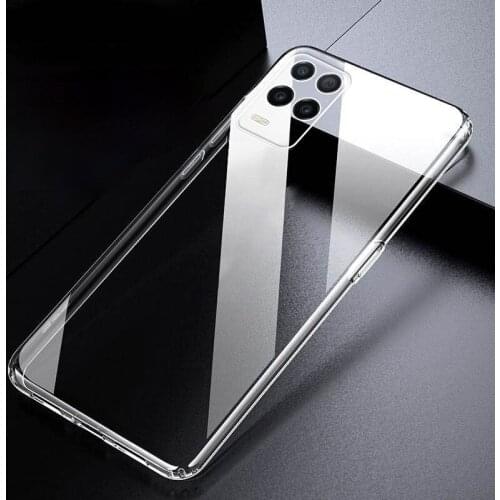 Transparent Silicone Bumper Back Cover for OPPO Realme 8 Pro 8Pro 4G 5G Realme8Pro Original Soft Clear Ultrathin Phone Case Slim