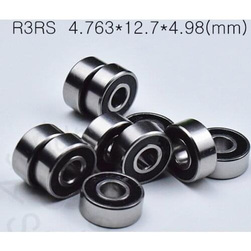 R3RS 4.763*12.7*4.98(mm) 10pieces free shipping ABEC-5 bearings metal Sealed Miniature Bearing 3/16 x 1/2 x 0.196" inch