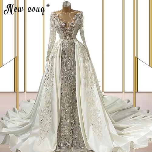 Plus Size Muslim Lace Appliqued Evening Dresses Elegant Abiye Gece Elbisesi Long Sleeve Formal Gowns Women Gala Party Night