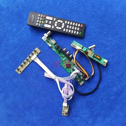 Signal Analog LVDS 20-Pin LCD monitor controller board DIY KitVGA USB HDMI-compatible 1024*768 For CLAA141XC01/CLAA141XF01 1CCFL