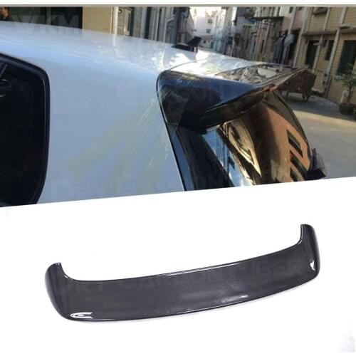 For Volkswagen Golf 6 VI MK6 Standard Bumper 2010-2013 Rear Roof Spoiler Not For GTI R RZ Style Carbon Fiber / FRP Rear Wings